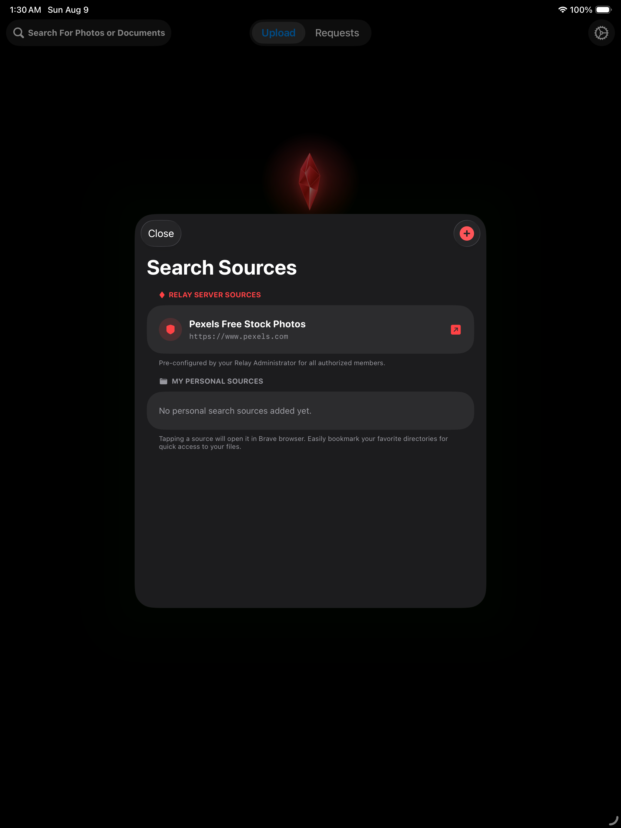 iPad Search Sources